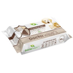 Servetele Umede DOCTOR WIPE'S Pet Wipes, 48 Buc/Pachet, Servetele Umede pentru Animale, Servetele Umede pentru Caini si Pisici, Servetele Umede pentru Ingrijirea Animalelor, Servetele Umede Animale DOCTOR WIPE'S