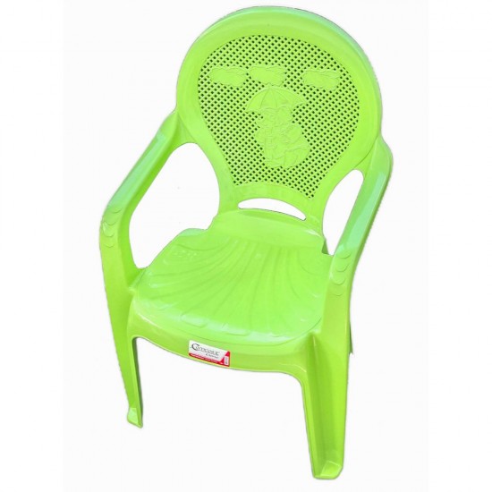 Scaun pentru Copii KM din Plastic, Culoare Verde
