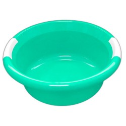 Lighean Rotund cu Manere din Plastic, Capacitate 10,5 L, Culoare Verde Lighean Rotund cu Manere din Plastic, Capacitate 10,5 L, Culoare Verde