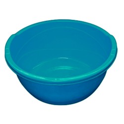 Lighean Rotund cu Manere din Plastic, Capacitate 25 L, Culoare Albastru Inchis