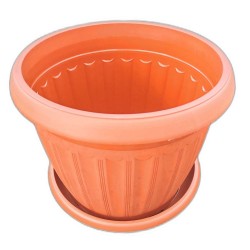 Ghiveci Infinity D320 cu Farfurie, Dimensiune 32x23 cm, Culoare Maro Ghiveci Infinity D320 cu Farfurie, Dimensiune 32x23 cm, Culoare Maro