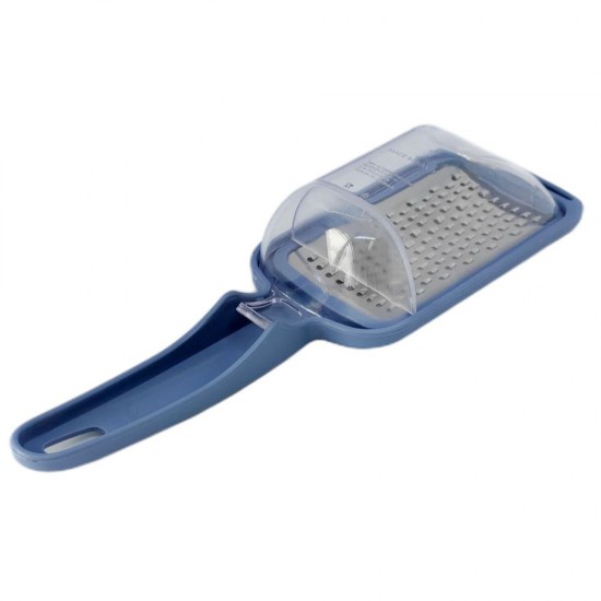 Razatoare cu Maner si Container, Material Plastic si Metal, Culoare Albastru