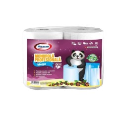 Prosop Hartie Monorola Misavan Profesionala Mega, 2 Role /Set, 2 Straturi, 206 Foi, 23 g/m², Dimensiune Foaie 200x260 mm