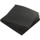 Servetele Laminate Misavan de Masa in 2 Straturi, Dimensiune 330x330 mm,120 Buc/Set, Culoare Neagra