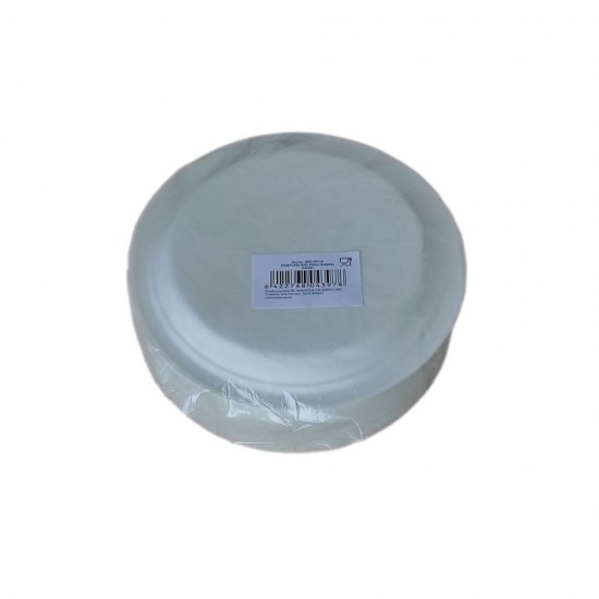 Farfurii din Trestie de Zahar Misavan de Unica Folosinta Biodegradabile Rotunda, 50 Buc/Set, Dimensiune 230 mm, Culoare Alb