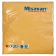 Servetele de Masa Misavan in 3 Straturi, Dimensiune 330x330 mm, 20 Buc/Set, Culoare Melon