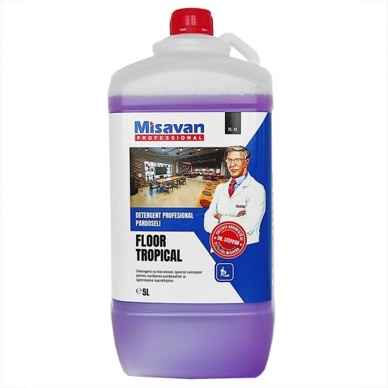 Detergent Profesional Misavan pentru Pardoseli, Tropical, 5 L