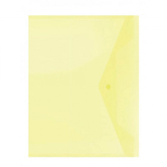 CASA OFFICE Mapa cu Capsa A4, din Plastic Galben Transparent 100 microni