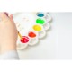 CASA OFFICE Paleta Pictura Ovala Mare, Paleta pentru Amestecat Culori, 15 Compartimente, Material Plastic, Culoare Roz, Dimensiune 20,5x14 cm