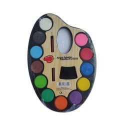 CASA OFFICE Paleta Acuarele cu Pensula Artist Palette, 12 Culori in Pastile Compacte, Diametrul pastilei 25 mm CASA OFFICE Paleta Acuarele cu Pensula Artist Palette, 12 Culori in Pastile Compacte, Diametrul pastilei 25 mm