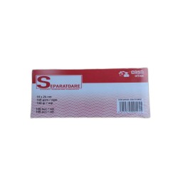 CASA OFFICE Set 100 File, Separatoare din Carton, Dimensiune 100x240 mm, Carton 160 g/m², 3 Perforatii, Culoare Verde