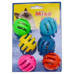 Jucarie Miau Miau HL21 Minge din Plastic, 6 Buc/Pachet