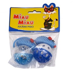 Jucarie Miau Miau HL22 Minge Sisal si Soricel, 2 Buc/Pachet