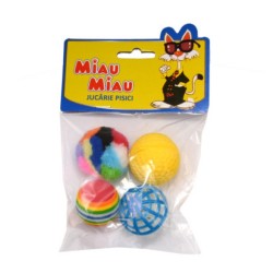 Jucarie Miau Miau HL25 Minge din Plastic, 4 Buc
