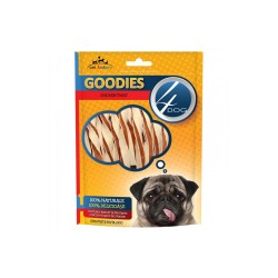 Recompense pentru Caini 4 Dog Goodies Chicken Sandwich Twists, 100 g