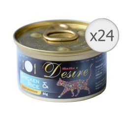 Conserva pentru Pisici Desire cu Pui File si Orez, 24 Buc/Bax x 85 g