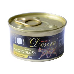 Conserva pentru Pisici Desire cu Ton si Ansoa, 24 Buc/Bax x 85 g