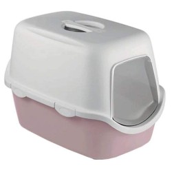 Litiera cu Acoperis Stefanplast Cathy, Roz, Dimensiune 56x40x40 cm