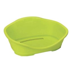 Cos din Plastic pentru Caini Stefanplast Sleeper, Verde, Dimensiune 68.5x49x27.5 cm