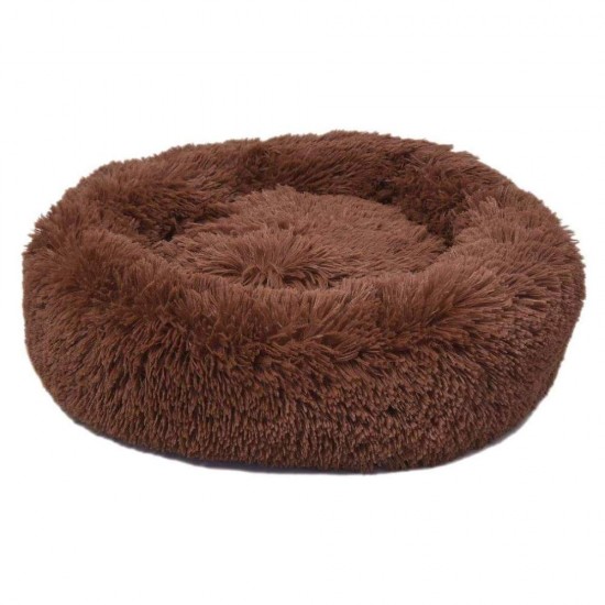 Culcus pentru Caini si Pisici 4 Dog Deluxe Ponchik M, Maro, 65x9.5 cm