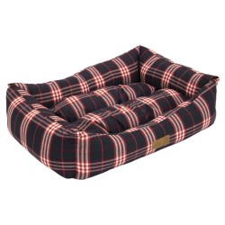 Culcus pentru Caini si Pisici 4 Dog Deluxe Danish L, Negru, 78x60x22 cm