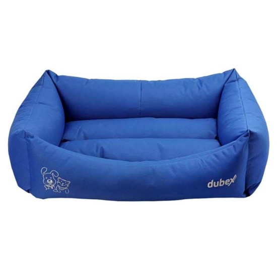 Culcus pentru Caini si Pisici 4 Dog Deluxe Oxford XL, Albastru, 95x70x22 cm