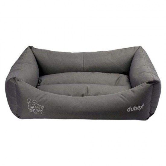 Culcus pentru Caini si Pisici 4 Dog Deluxe Oxford XL, Gri, 95x70x22 cm