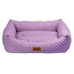 Culcus pentru Caini si Pisici 4 Dog Deluxe Makaron M, Roz, 64x44x22 cm