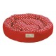 Culcus pentru Caini si Pisici 4 Dog Deluxe Rotund Tarte S, Rosu, 65x15 cm