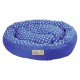 Culcus pentru Caini si Pisici 4 Dog Deluxe Rotund Tarte S, Albastru, 65x15 cm
