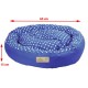 Culcus pentru Caini si Pisici 4 Dog Deluxe Rotund Tarte S, Albastru, 65x15 cm