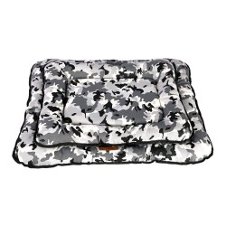 Perna pentru Caini si Pisici 4 Dog Deluxe Camouflage M, Gri cu Negru, 70x48 cm