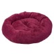 Culcus pentru Caini si Pisici 4Dog Deluxe Rotund Plush S, Visiniu, 52x9 cm