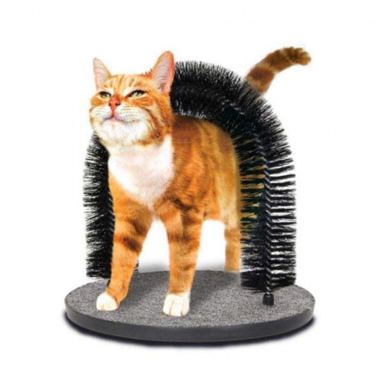 Ansamblu pentru Pisici Miau Miau Pieptene Curbat pentru Masaj si Periere, 28x35 cm