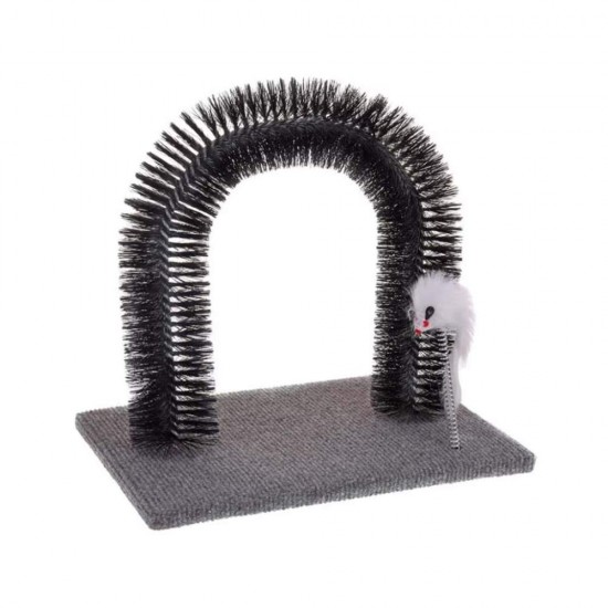 Ansamblu pentru Pisici Miau Miau Pieptene Curbat pentru Masaj si Periere, 28x35 cm