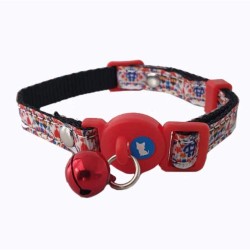 Zgarda pentru Pisici Miau Miau Fancy Mov, 32 cm