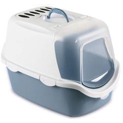 Litiera Acoperita Stefanplast Cathy Easy Clean Blue, 56x40x40 cm