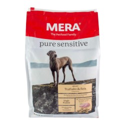 Hrana pentru Caini Mera Pure Sensitive Adult, Curcan & Orez, 4 kg