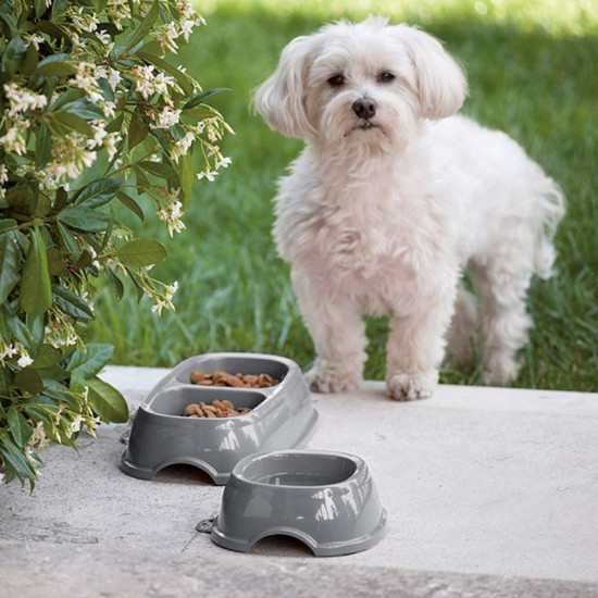 Castron din Plastic Stefanplast Break 1 Stone Grey, 400 ml