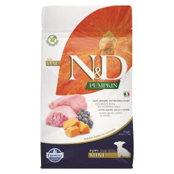 Hrana Uscata Farmina pentru Caini N&D Pumpkin Puppy Mini cu Miel si Afine, 800 g