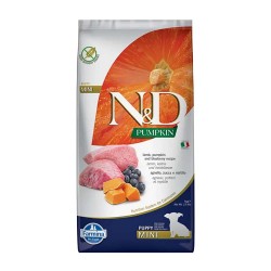 Hrana Uscata Farmina pentru Caini N&D Pumpkin Puppy Mini cu Miel si Afine, 7 kg