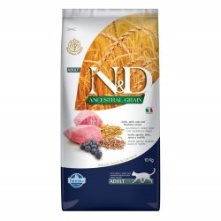 Hrana Uscata Farmina pentru Pisici N&D Ancestral Adult cu Miel, Alac, Ovaz si Afine, 10 kg