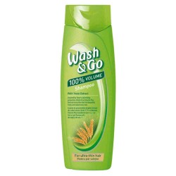 Sampon Wash&Go cu Extract de Drojdie, pentru Par Fin, 400 ml Sampon Wash&Go cu Extract de Drojdie, pentru Par Fin, 400 ml