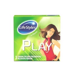 LifeStyles Prezervative Latex Play, 3 Buc/Set LifeStyles Prezervative Latex Play, 3 Buc/Set