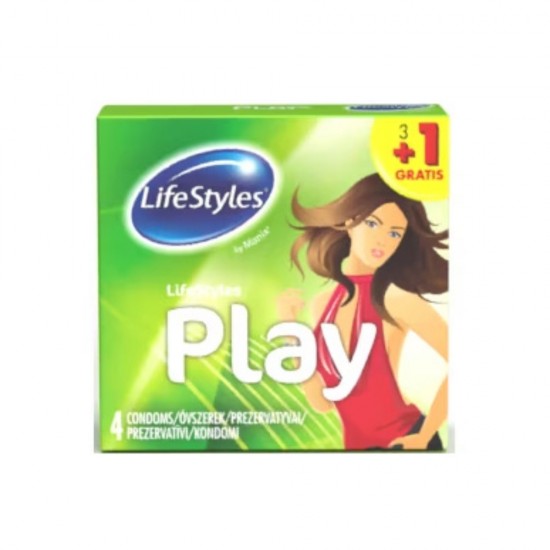 LifeStyles Prezervative Latex Play, 4 Buc/Set
