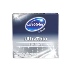 LifeStyles Prezervative Latex Ultra Thin, 3 Buc/Set LifeStyles Prezervative Latex Ultra Thin, 3 Buc/Set