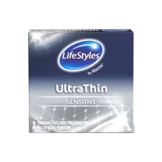 LifeStyles Prezervative Latex Ultra Thin, 3 Buc/Set