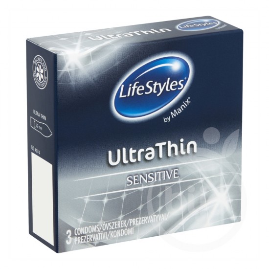 LifeStyles Prezervative Latex Ultra Thin, 3 Buc/Set