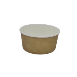 Bol pentru Salata din Carton, Capacitate 750 ml, Culoare Kraft, 50 Buc/Set Bol pentru Salata din Carton, Capacitate 750 ml, Culoare Kraft, 50 Buc/Set