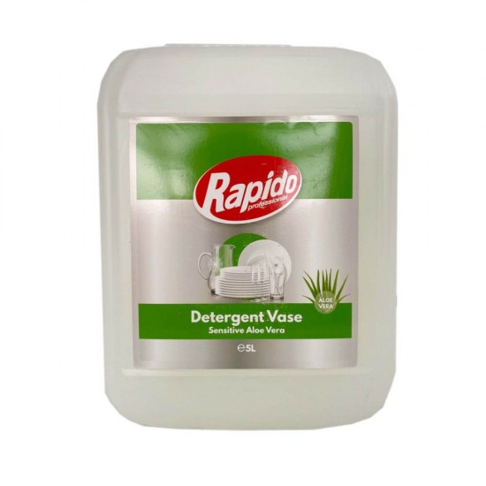 Detergent Vase Aloe Vera, Rapido Profesional, 5 L